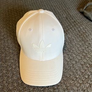 White Adidas hat